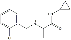 2-{[(2-chlorophenyl)methyl]amino}-N-cyclopropylpropanamide