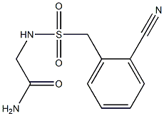 2-{[(2-cyanophenyl)methane]sulfonamido}acetamide Structure