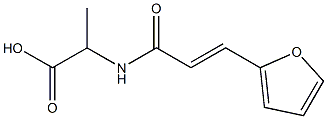 2-{[(2E)-3-(2-furyl)prop-2-enoyl]amino}propanoic acid Structure