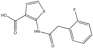 2-{[(2-fluorophenyl)acetyl]amino}thiophene-3-carboxylic acid Structure