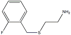 2-{[(2-fluorophenyl)methyl]sulfanyl}ethan-1-amine,,结构式