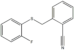 2-{[(2-fluorophenyl)sulfanyl]methyl}benzonitrile Structure