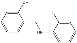 2-{[(2-iodophenyl)amino]methyl}phenol,,结构式