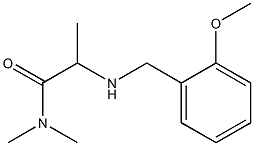 2-{[(2-methoxyphenyl)methyl]amino}-N,N-dimethylpropanamide 化学構造式