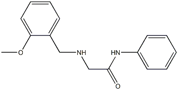 2-{[(2-methoxyphenyl)methyl]amino}-N-phenylacetamide 化学構造式