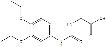  2-{[(3,4-diethoxyphenyl)carbamoyl]amino}acetic acid