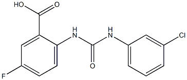  2-{[(3-chlorophenyl)carbamoyl]amino}-5-fluorobenzoic acid