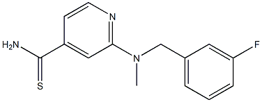 2-{[(3-fluorophenyl)methyl](methyl)amino}pyridine-4-carbothioamide