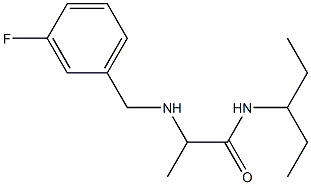 2-{[(3-fluorophenyl)methyl]amino}-N-(pentan-3-yl)propanamide Struktur