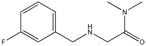 2-{[(3-fluorophenyl)methyl]amino}-N,N-dimethylacetamide Struktur