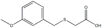 2-{[(3-methoxyphenyl)methyl]sulfanyl}acetic acid 结构式