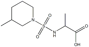 2-{[(3-methylpiperidine-1-)sulfonyl]amino}propanoic acid Structure