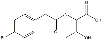 2-{[(4-bromophenyl)acetyl]amino}-3-hydroxybutanoic acid