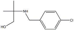 2-{[(4-chlorophenyl)methyl]amino}-2-methylpropan-1-ol,,结构式