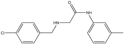 2-{[(4-chlorophenyl)methyl]amino}-N-(3-methylphenyl)acetamide Struktur