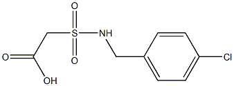 2-{[(4-chlorophenyl)methyl]sulfamoyl}acetic acid 化学構造式