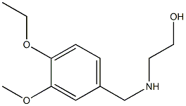 2-{[(4-ethoxy-3-methoxyphenyl)methyl]amino}ethan-1-ol Structure