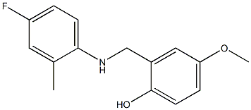 2-{[(4-fluoro-2-methylphenyl)amino]methyl}-4-methoxyphenol|