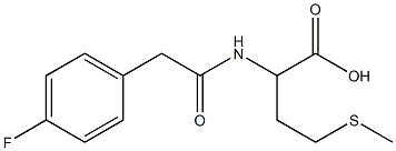 2-{[(4-fluorophenyl)acetyl]amino}-4-(methylthio)butanoic acid 结构式