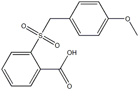 2-{[(4-methoxyphenyl)methane]sulfonyl}benzoic acid 结构式