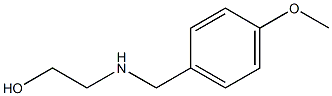 2-{[(4-methoxyphenyl)methyl]amino}ethan-1-ol 化学構造式