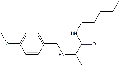 2-{[(4-methoxyphenyl)methyl]amino}-N-pentylpropanamide,,结构式