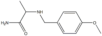 2-{[(4-methoxyphenyl)methyl]amino}propanamide Structure