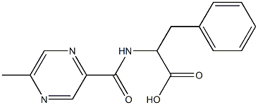 2-{[(5-methylpyrazin-2-yl)carbonyl]amino}-3-phenylpropanoic acid|