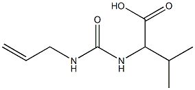 2-{[(allylamino)carbonyl]amino}-3-methylbutanoic acid 化学構造式