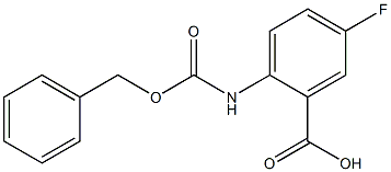 2-{[(benzyloxy)carbonyl]amino}-5-fluorobenzoic acid Struktur