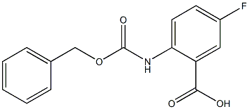 2-{[(benzyloxy)carbonyl]amino}-5-fluorobenzoic acid 化学構造式