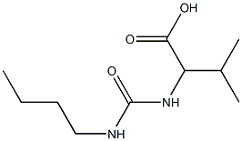 2-{[(butylamino)carbonyl]amino}-3-methylbutanoic acid Structure