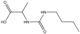 2-{[(butylamino)carbonyl]amino}propanoic acid Struktur