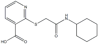 2-{[(cyclohexylcarbamoyl)methyl]sulfanyl}pyridine-3-carboxylic acid