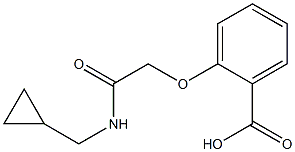 2-{[(cyclopropylmethyl)carbamoyl]methoxy}benzoic acid