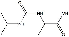 2-{[(isopropylamino)carbonyl]amino}propanoic acid Struktur