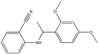 2-{[1-(2,4-dimethoxyphenyl)ethyl]amino}benzonitrile Struktur
