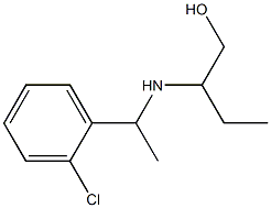 2-{[1-(2-chlorophenyl)ethyl]amino}butan-1-ol,,结构式