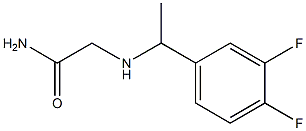 2-{[1-(3,4-difluorophenyl)ethyl]amino}acetamide Struktur