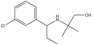 2-{[1-(3-chlorophenyl)propyl]amino}-2-methylpropan-1-ol