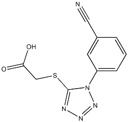 2-{[1-(3-cyanophenyl)-1H-1,2,3,4-tetrazol-5-yl]sulfanyl}acetic acid