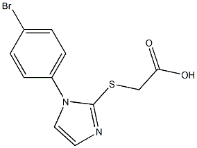 2-{[1-(4-bromophenyl)-1H-imidazol-2-yl]sulfanyl}acetic acid Structure