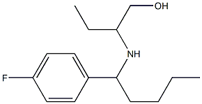 2-{[1-(4-fluorophenyl)pentyl]amino}butan-1-ol Structure