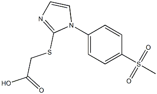2-{[1-(4-methanesulfonylphenyl)-1H-imidazol-2-yl]sulfanyl}acetic acid