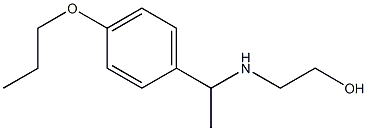 2-{[1-(4-propoxyphenyl)ethyl]amino}ethan-1-ol 结构式