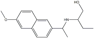 2-{[1-(6-methoxynaphthalen-2-yl)ethyl]amino}butan-1-ol 结构式