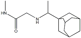 2-{[1-(adamantan-1-yl)ethyl]amino}-N-methylacetamide 化学構造式