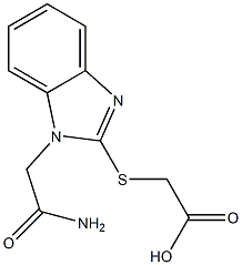 2-{[1-(carbamoylmethyl)-1H-1,3-benzodiazol-2-yl]sulfanyl}acetic acid