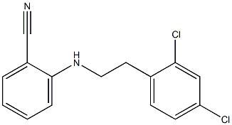 2-{[2-(2,4-dichlorophenyl)ethyl]amino}benzonitrile Struktur