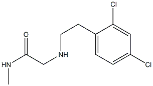 2-{[2-(2,4-dichlorophenyl)ethyl]amino}-N-methylacetamide 结构式